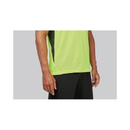 Camiseta deportiva bicolor unisex