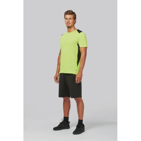 Camiseta deportiva bicolor unisex