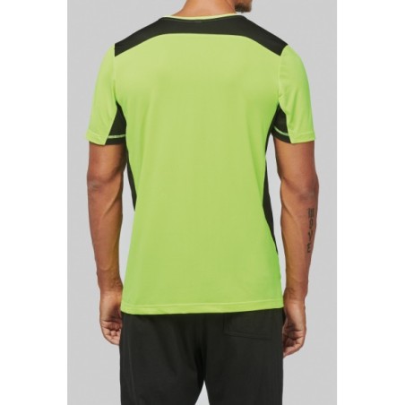 Camiseta deportiva bicolor unisex