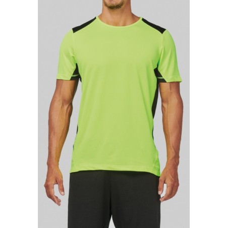 Camiseta deportiva bicolor unisex