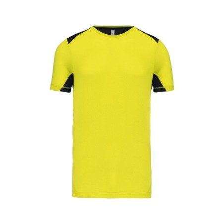 Camiseta deportiva bicolor unisex