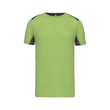 Camiseta deportiva bicolor unisex