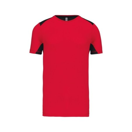 Camiseta deportiva bicolor unisex