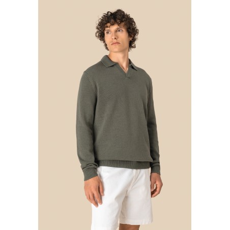Jersey cuello polo hombre