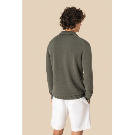 Jersey cuello polo hombre