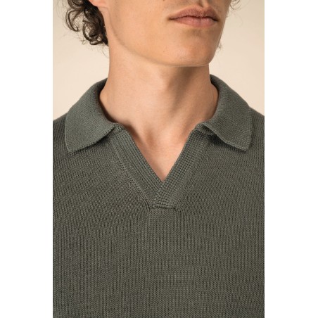 Jersey cuello polo hombre