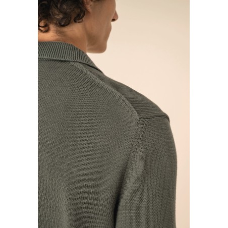 Jersey cuello polo hombre