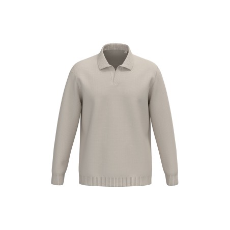 Men\\\'s jumper with polo collar
