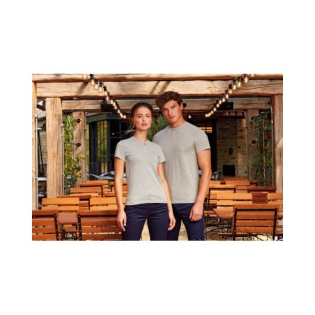 Camiseta ecorresponsable  \"Comis\" - cuello con botones hombre