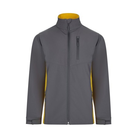 CHAQUETA CREMALLERA SOFTSHELL BICOLOR 