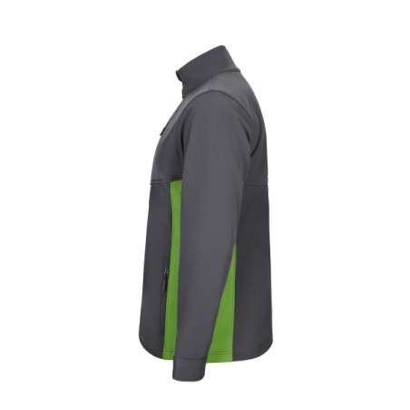 CHAQUETA CREMALLERA SOFTSHELL BICOLOR 