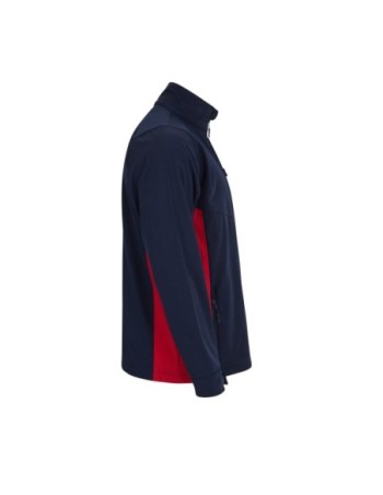 Two-tone long sleeve high-visibility polo shirt