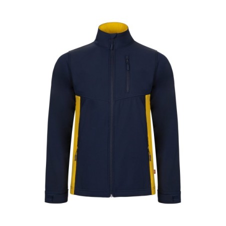 CHAQUETA CREMALLERA SOFTSHELL BICOLOR 