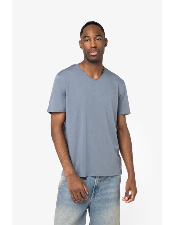 Eco-friendly men\\\'s slub t-shirt with raw edges