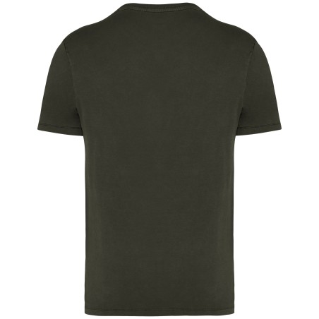 Eco-friendly unisex washed effect t-shirt