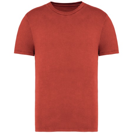 Eco-friendly unisex washed effect t-shirt