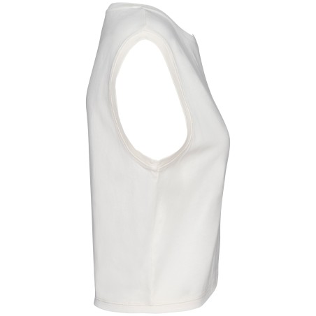 Camiseta crop ecorresponsable sin mangas mujer