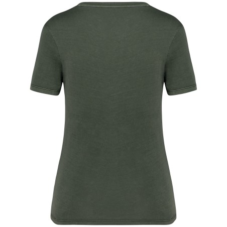 Camiseta ecorresponsable efecto lavado mujer