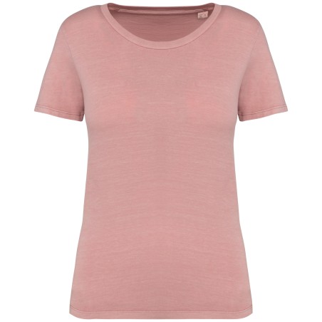 Eco-friendly ladies’ washed effect t-shirt