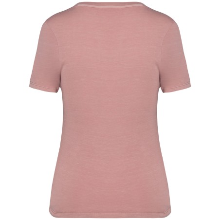 Camiseta ecorresponsable efecto lavado mujer