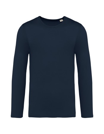 Eco-friendly unisex washed effect long sleeve t-shirt 2