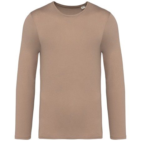 Eco-friendly unisex washed effect long sleeve t-shirt