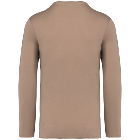 Camiseta ecorresponsable efecto lavado de manga larga unisex
