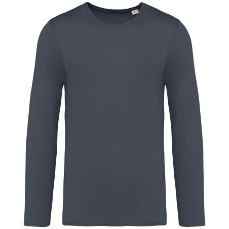 Eco-friendly unisex washed effect long sleeve t-shirt