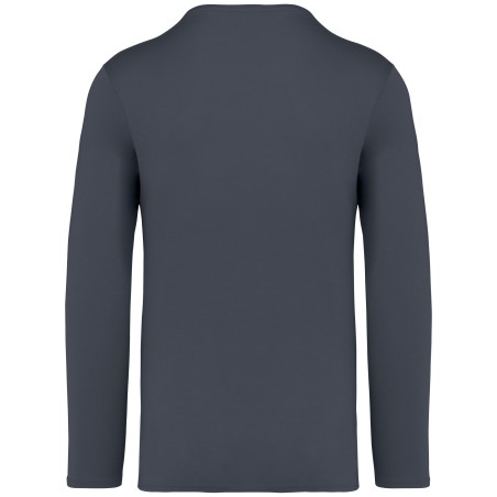 Eco-friendly unisex washed effect long sleeve t-shirt