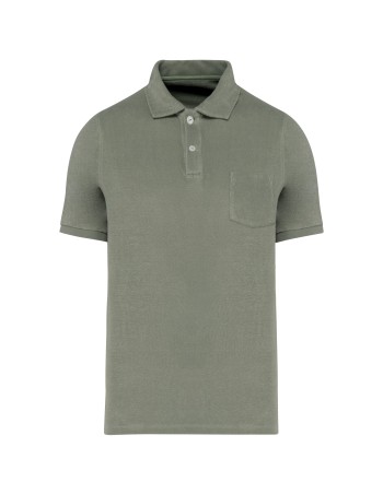 Eco-friendly men\\\'s Terry Towel polo shirt 2
