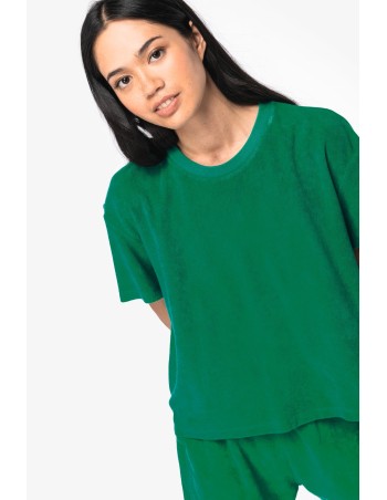 Camiseta ecorresponsable de rizo mujer