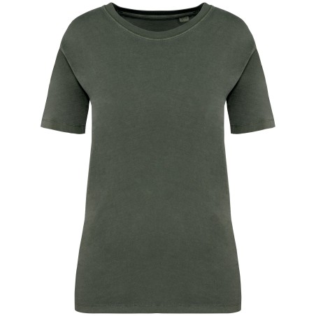 Eco-friendly ladies\\\' washed effect t-shirt