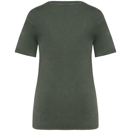 Eco-friendly ladies\\\' washed effect t-shirt