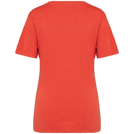 Eco-friendly ladies\\\' washed effect t-shirt