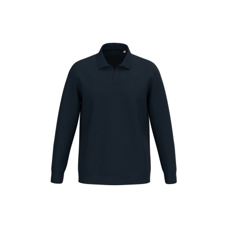 Men\\\'s jumper with polo collar