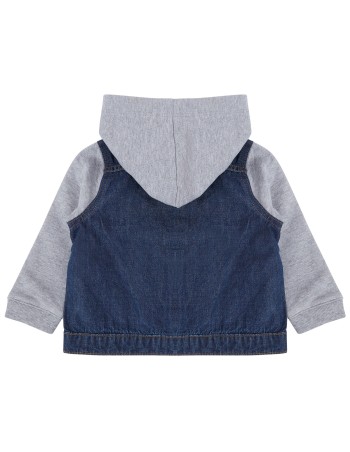Chaqueta vaquera con capucha niños 2