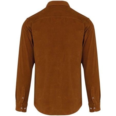 Men\\\'s long-sleeved corduroy shirt