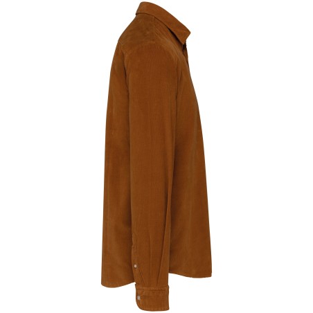 Men\\\'s long-sleeved corduroy shirt