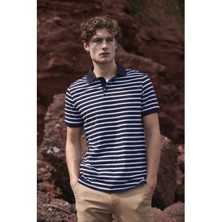 Polo jersey a rayas