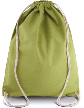 Mochila de algodón con cordones