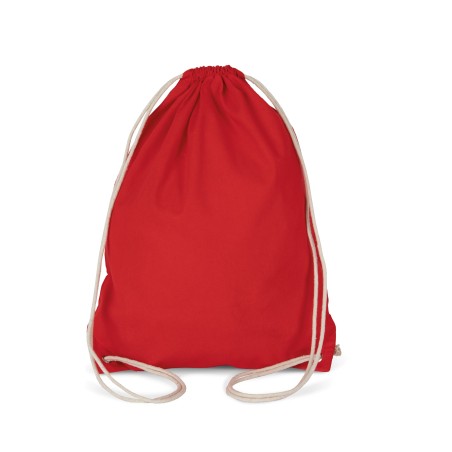 Mochila de algodón con cordones