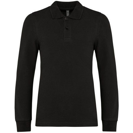 Kids\\\' long-sleeved polo shirt
