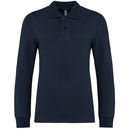 Kids\\\' long-sleeved polo shirt