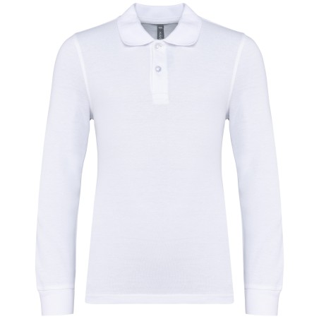 Kids\\\' long-sleeved polo shirt