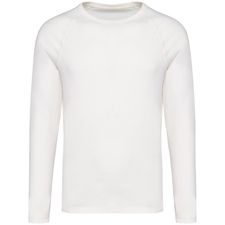 Eco-friendly men’s long sleeve raglan t-shirt