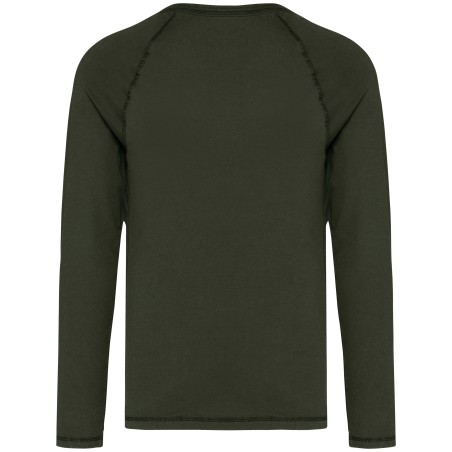 Camiseta ecorresponsable manga larga raglan hombre