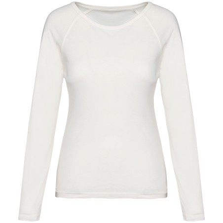 Eco-friendly ladies’ long sleeve raglan t-shirt