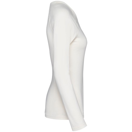 Camiseta ecorresponsable manga larga raglan mujer