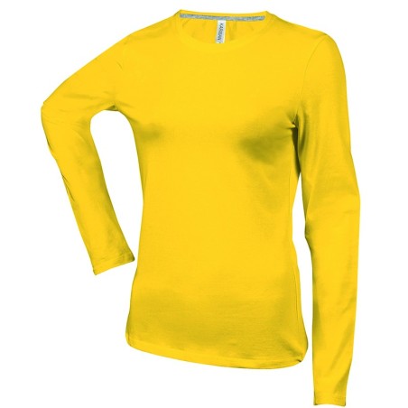 CAMISETA MUJER MANGA LARGA AJUSTADA