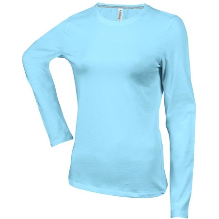 CAMISETA MUJER MANGA LARGA AJUSTADA